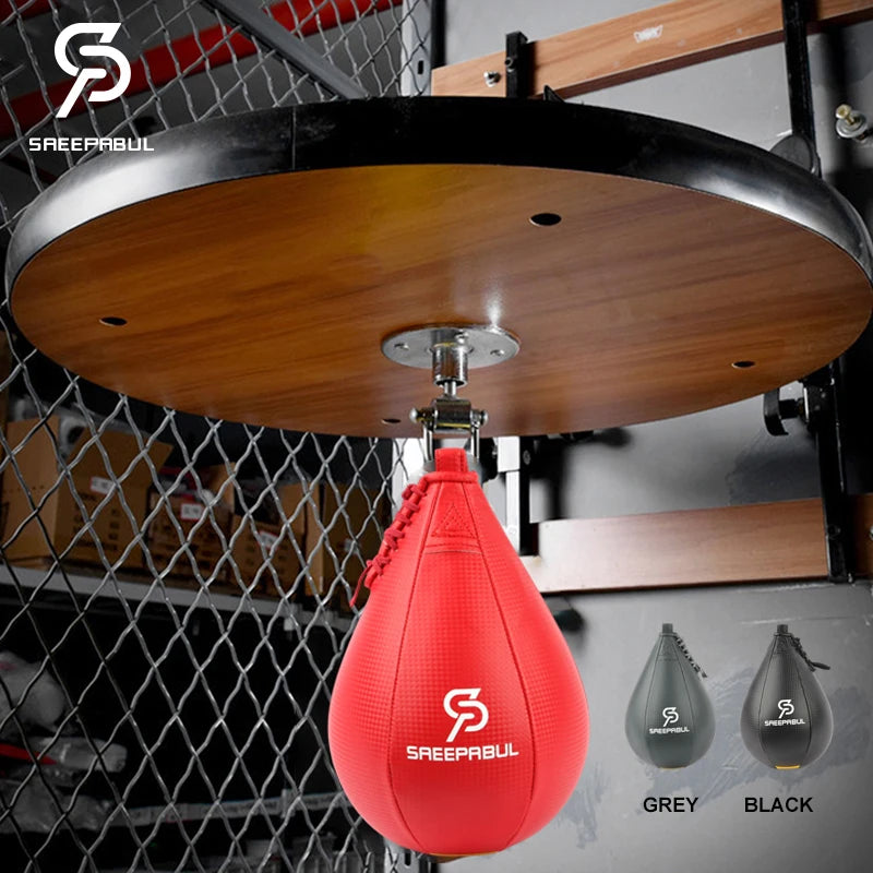 Free Shipping Swivel+Speed Ball Fitness Boxing Pear Speed Ball Set Ref ...