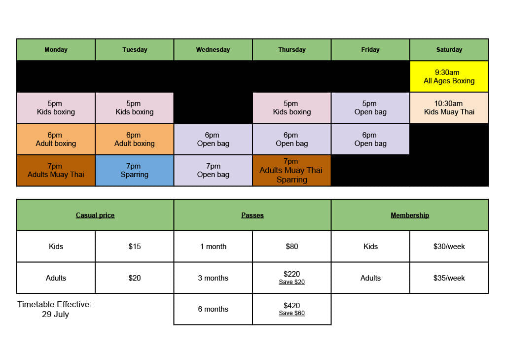 Timetable – supergym-australia